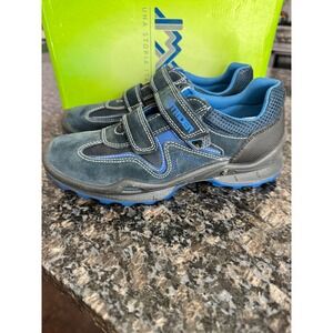 IMAC Outrider Men Blue Suede Mesh Hook Loop Sneakers 7030/007 Size 39 NEW